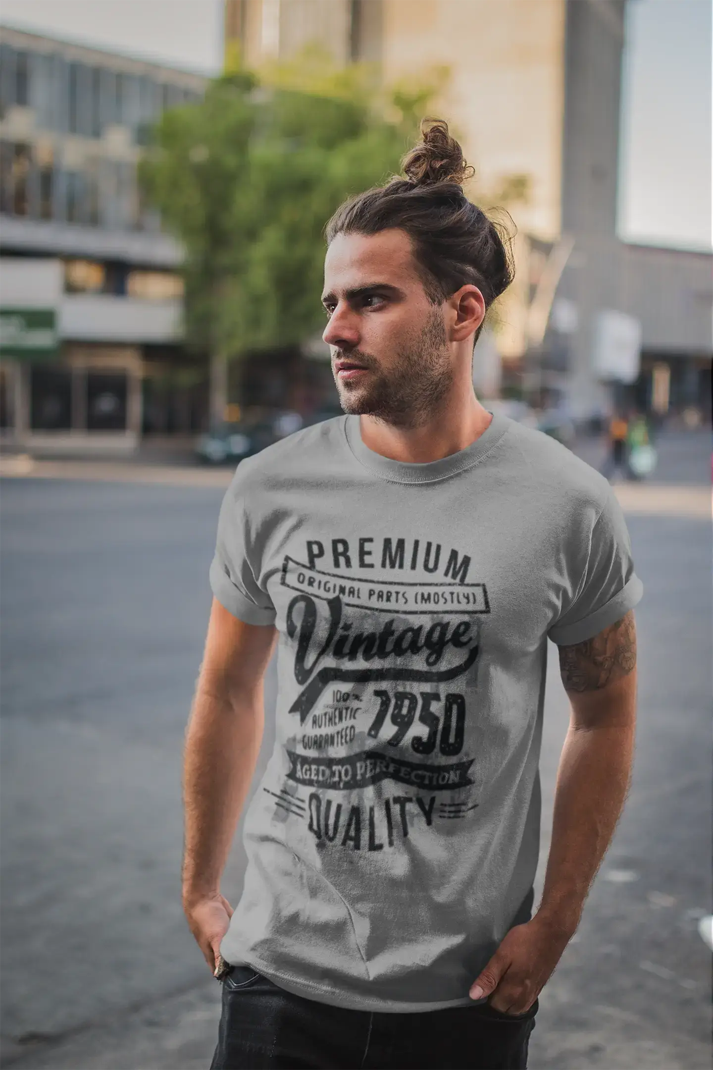 ULTRABASIC – <span>Grafisches</span> <span>Herren</span> -T-Shirt „1950 Aged to Perfection“ <span>als</span> <span>Geburtstagsgeschenk</span>