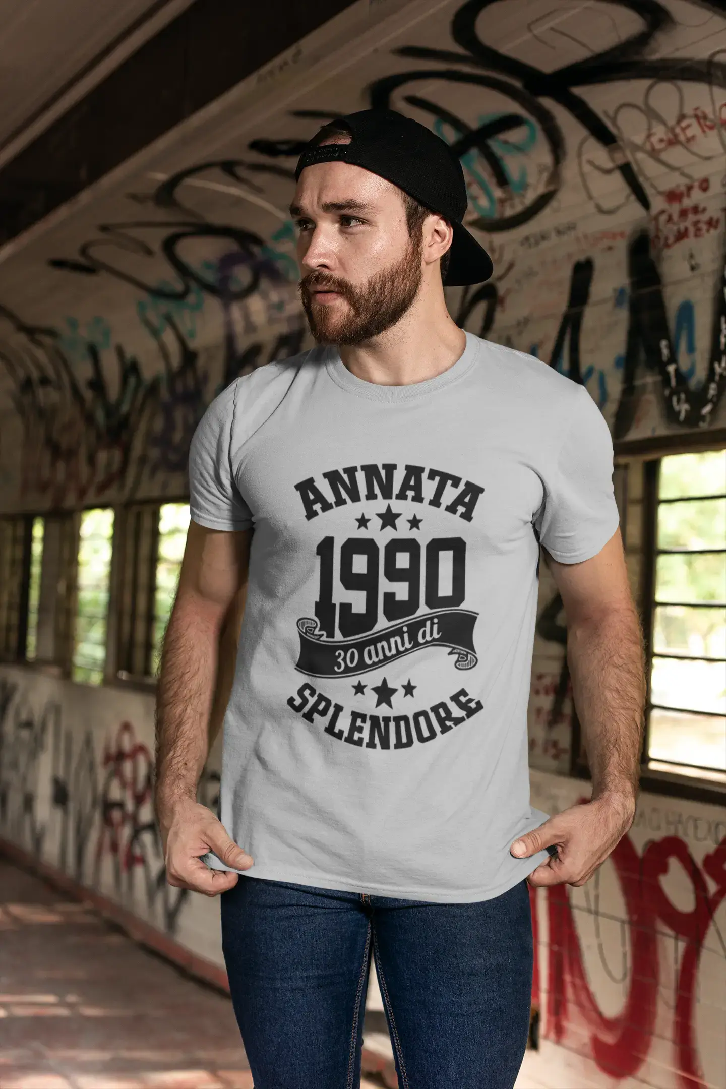 Ultrabasic® Homme T-Shirt Graphique Vintage Fatto nel 1990, 30 Anni di Splendore Anniversaire Cadeau