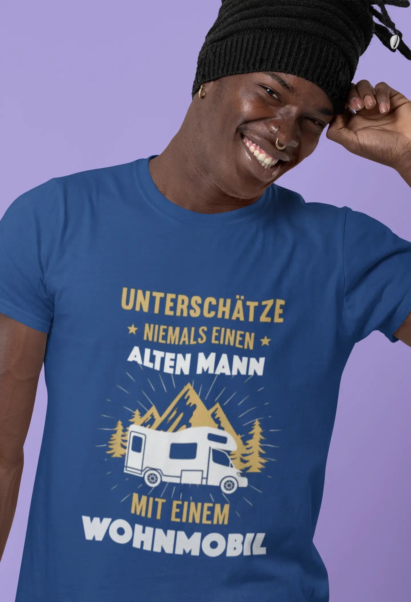 <span>Herren</span> <span>Grafik</span> T-Shirt Unterschätze Niemals Wohnmobil Idee <span>Geschenk</span>