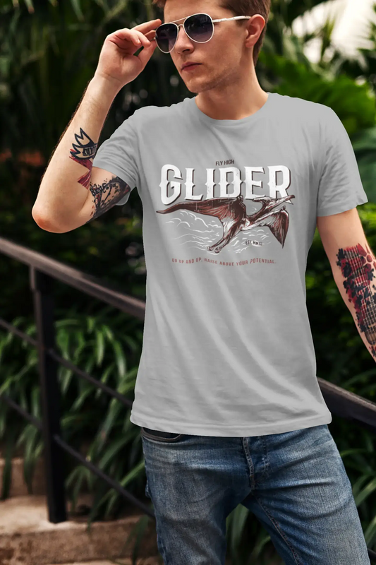 ULTRABASIC Herren-Grafik-T-Shirt Fly High Glider – Pteranodon Reptilien-Shirt für Männer