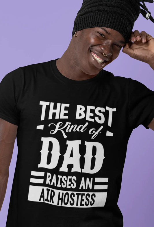 ULTRABASIC Herren-Grafik-T-Shirt „Dad Raises an Stewardess“.