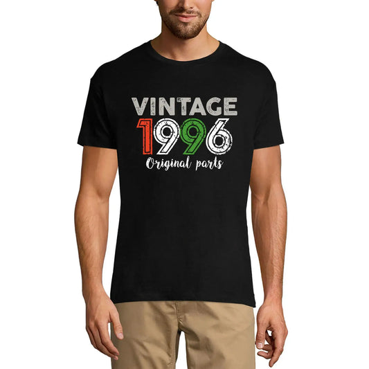 Men's Graphic T-Shirt Original Parts 1996 28th Birthday Anniversary 28 Year Old Gift 1996 Vintage Eco-Friendly Short Sleeve Novelty Tee