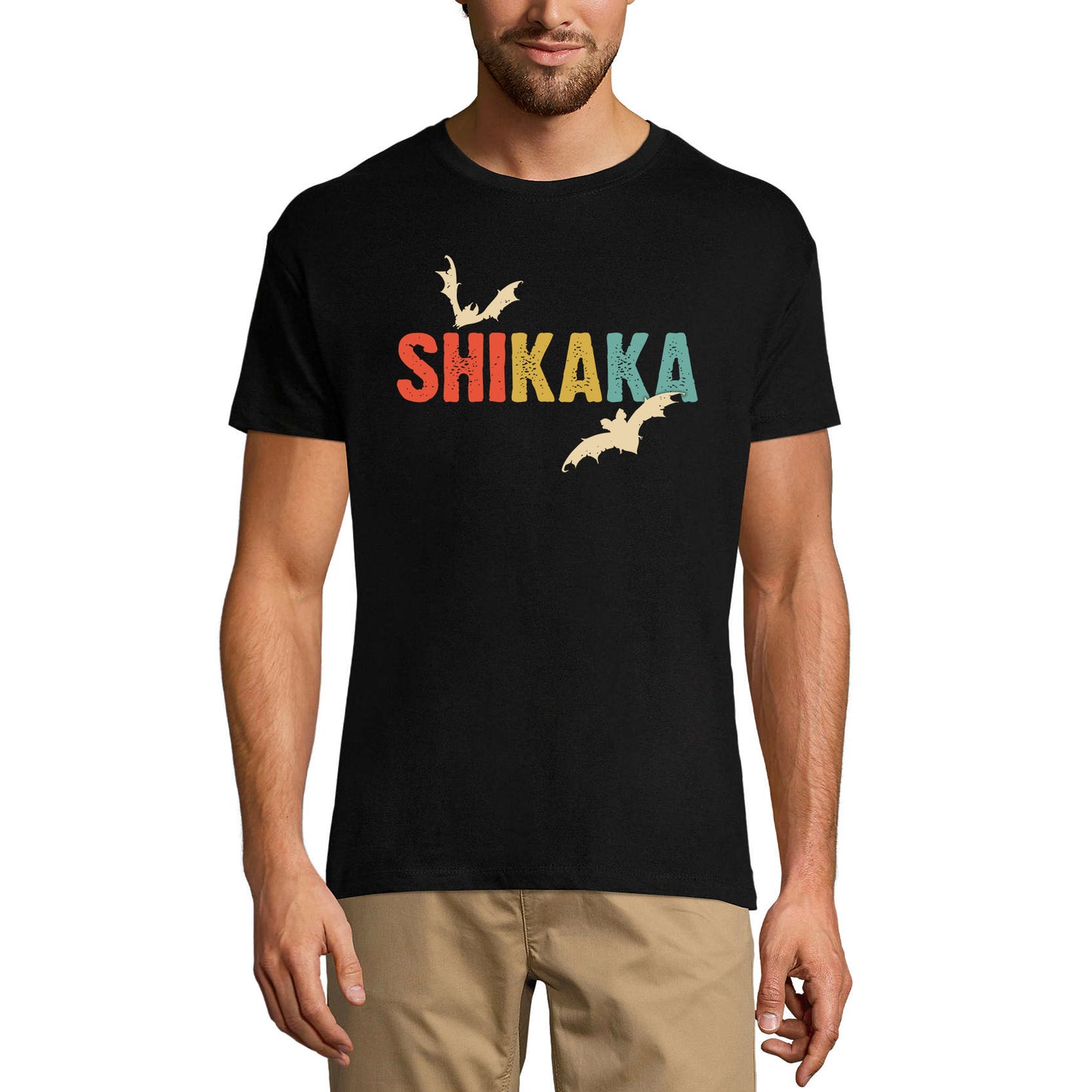 ULTRABASIC Herren Vintage T-Shirt Shikaka – Albino Bat – Retro-Film-T-Shirt