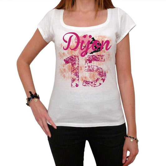 15, Dijon, Women's Short Sleeve Round Neck T-shirt 00008 - ultrabasic-com