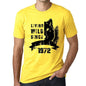 1972, Living Wild Since 1972 Men's T-shirt Yellow Birthday Gift 00501 - ultrabasic-com