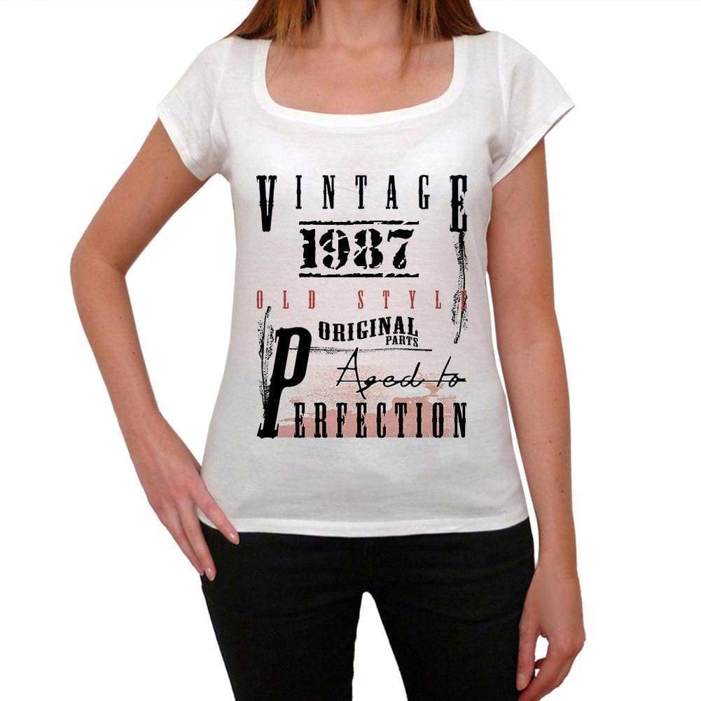 1987 birthday gifts ,Women's Short Sleeve Round Neck T-shirt - ultrabasic-com