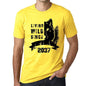 2037 Living Wild Since 2037 Mens T-Shirt Yellow Birthday Gift 00501 - Yellow / X-Small - Casual