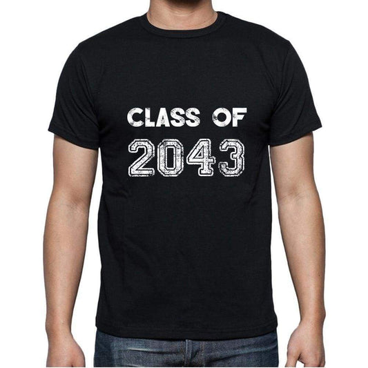 2043, Class of, black, <span>Men's</span> <span><span>Short Sleeve</span></span> <span>Round Neck</span> T-shirt 00103 - ULTRABASIC