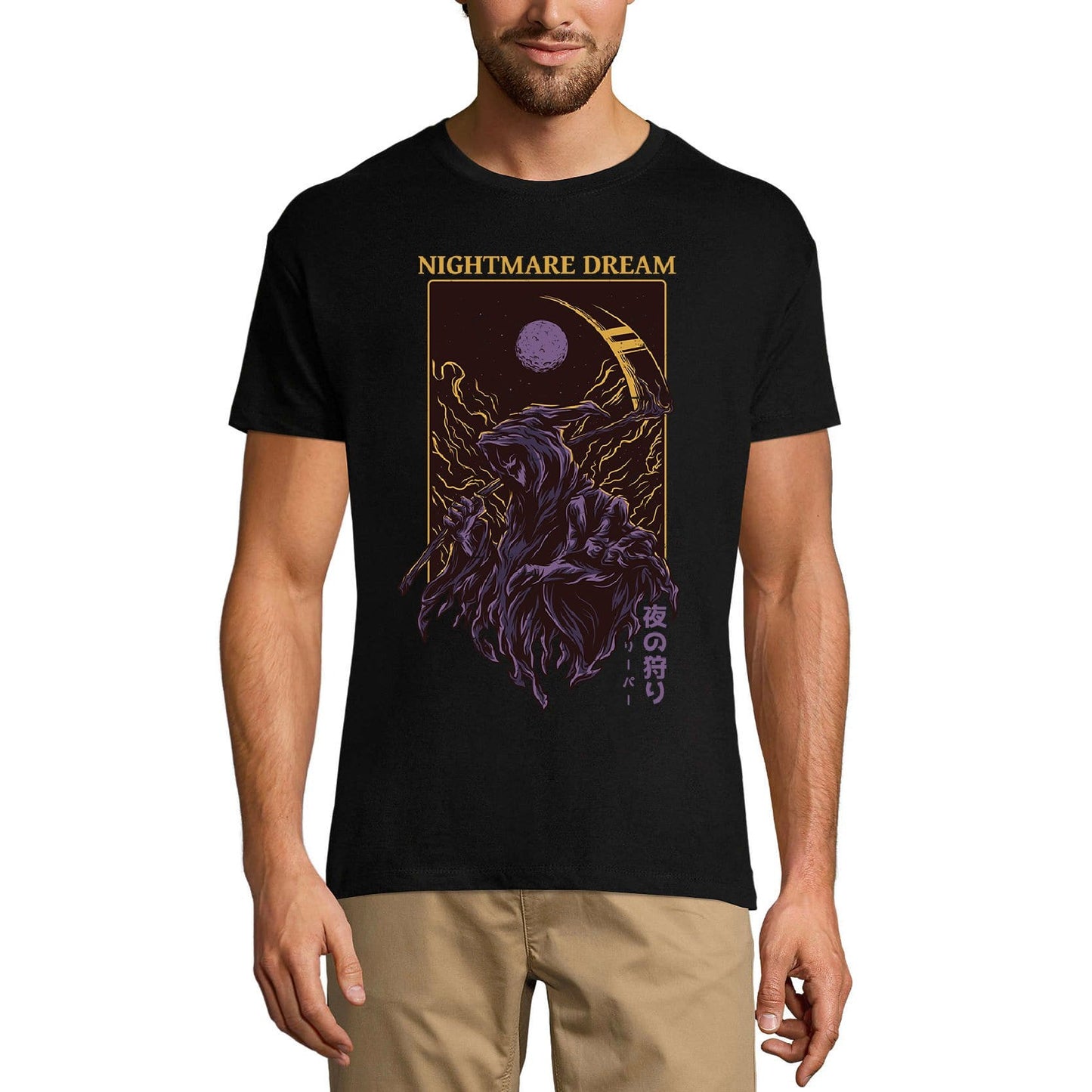 ULTRABASIC Herren-Neuheits-T-Shirt Nightmare Dream – Gruseliges Kurzarm-T-Shirt