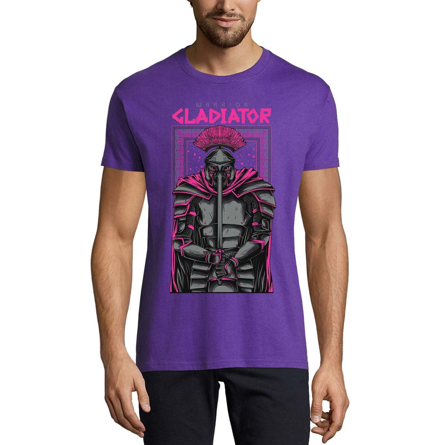 ULTRABASIC Herren-Neuheits-T-Shirt Warrior Gladiator – Gruseliges Kurzarm-T-Shirt