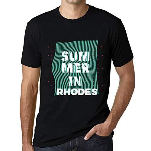 Ultrabasic – Homme Graphique Summer in Rhodes Noir Profond