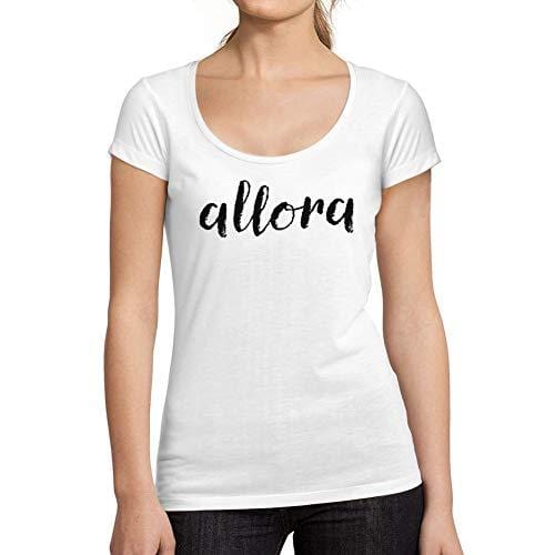 Ultrabasic - T-Shirt für Damen mit rundem Dekolleté Allora Blanc