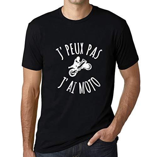 Ultrabasic - Herren T-Shirt J'peux Pas J'Ai Motoa T-Shirt Cadeau Imprimé Tée-Shirt Noir Profond