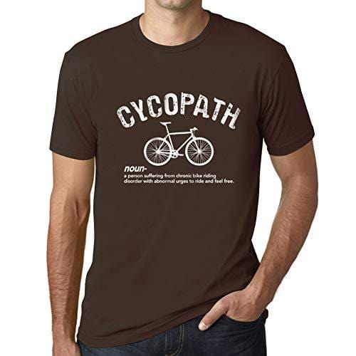 Ultrabasic - Herren-T-Shirt mit grafischem Cycopath-Aufdruck, Buchstaben Noël Cadeau Chocolate