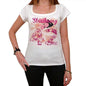 42 Strasbourg City With Number Womens Short Sleeve Round White T-Shirt 00008 - White / Xs - Casual