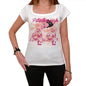44 Peterborough City With Number Womens Short Sleeve Round White T-Shirt 00008 - White / Xs - Casual