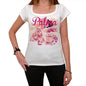45 Palma City With Number Womens Short Sleeve Round White T-Shirt 00008 - White / Xs - Casual