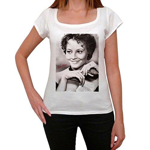Jodie Foster, T-Shirt für Damen, berühmter Aufdruck, weiß, T-Shirt für Damen, Geschenk