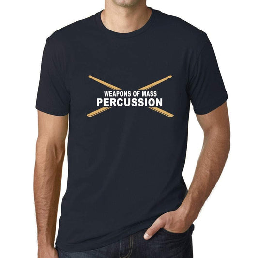 ULTRABASIC - Herren T-Shirt Graphique Weapons Of Mass Percussion <span>White</span> Print Tee Marine