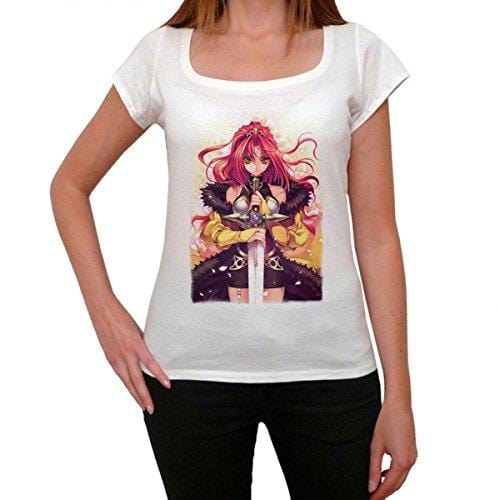 Manga Fight T-Shirt für Damen, Weiß, T-Shirt für Damen, Geschenk