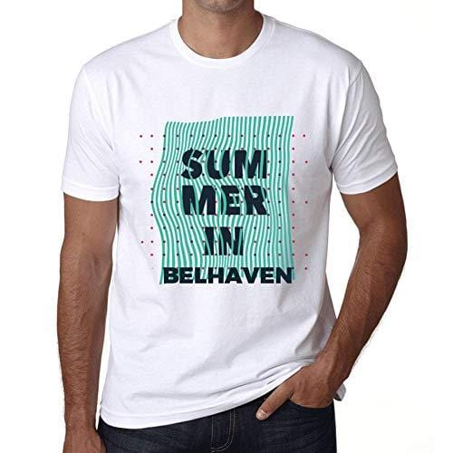 Ultrabasic - Homme Graphique Summer in Belhaven Blanc