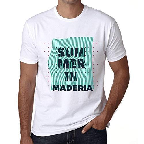 Ultrabasic – Homme Graphique Summer in MADERIA Blanc