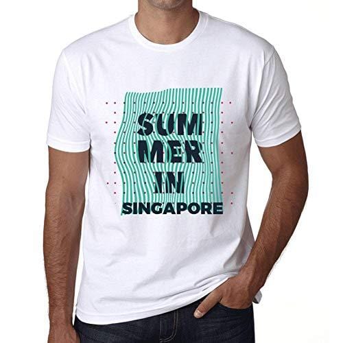Ultrabasic - Homme Graphique Summer in Singapore Blanc