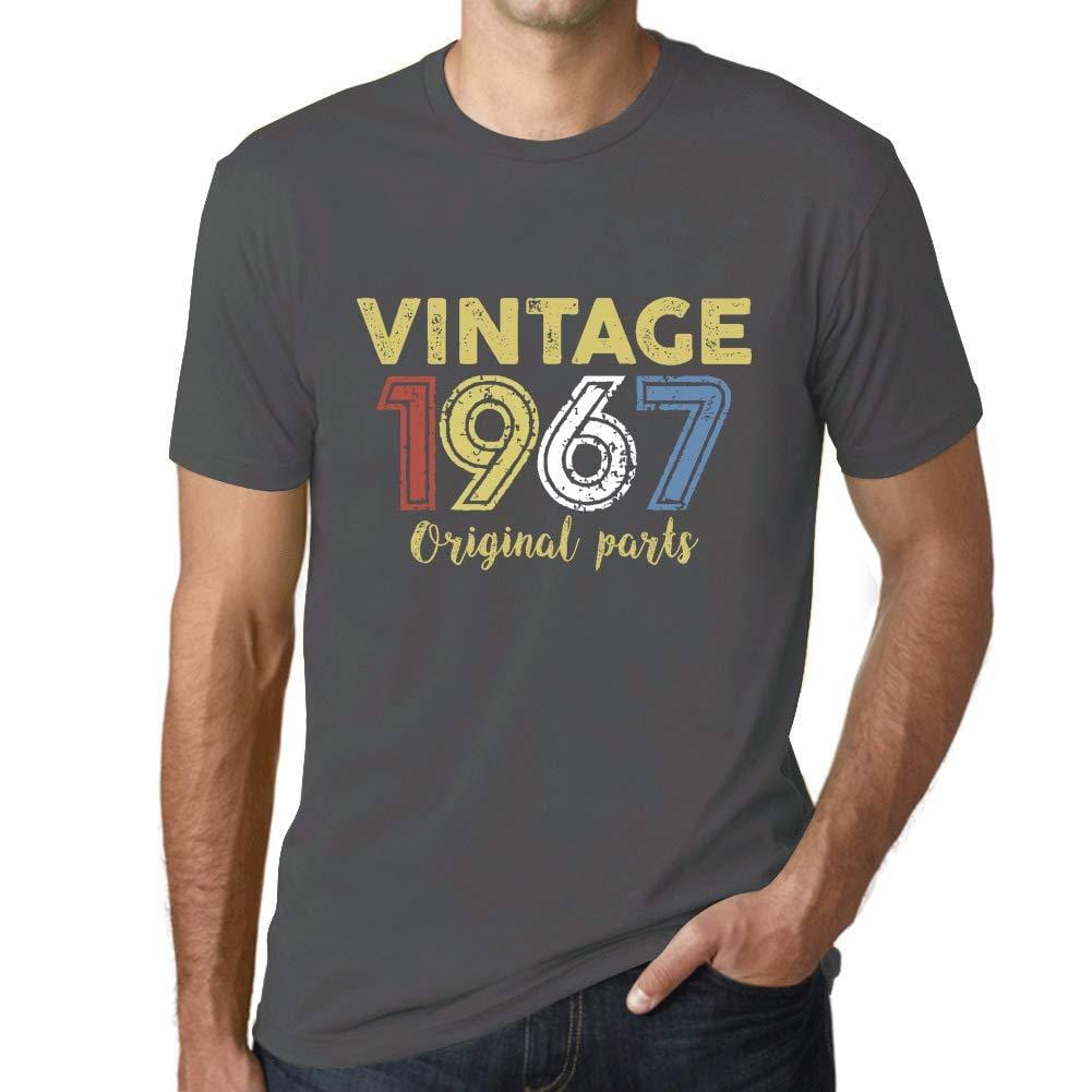 Ultrabasic - Homme Graphique Vintage 1967 T-Shirt Gris Souris