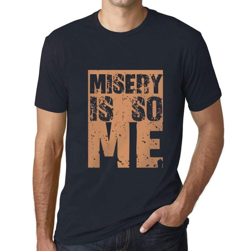 Herren T-Shirt Graphique Misery is So Me Marine