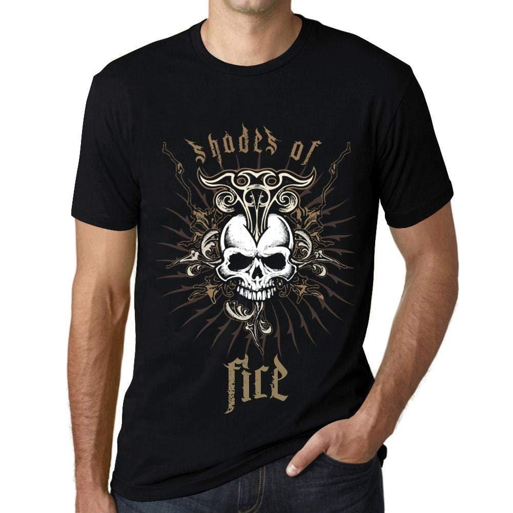 Ultrabasic - Homme T-Shirt Graphique Shades of Fire Noir Profond