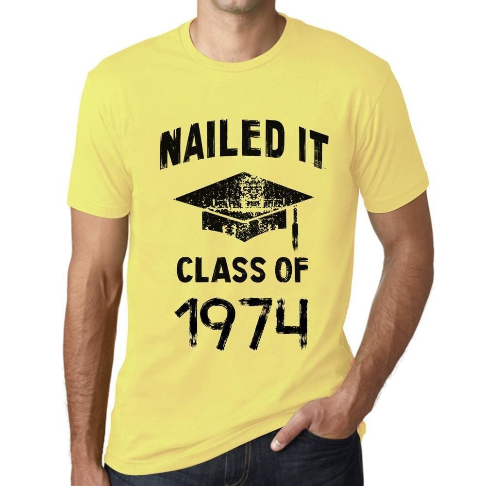 Homme T Shirt Graphique Imprimé Vintage Tee Nailed it Class of 1974