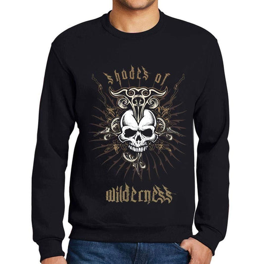 Ultrabasic - Homme Graphique Shades of Wilderness T-Shirt Imprimé Lettres Noir Profond