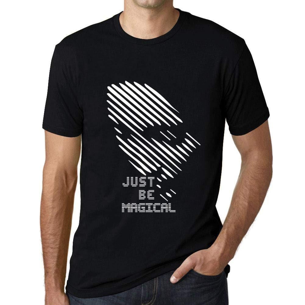 Ultrabasic - Homme T-Shirt Graphique Just be Magical Noir Profond