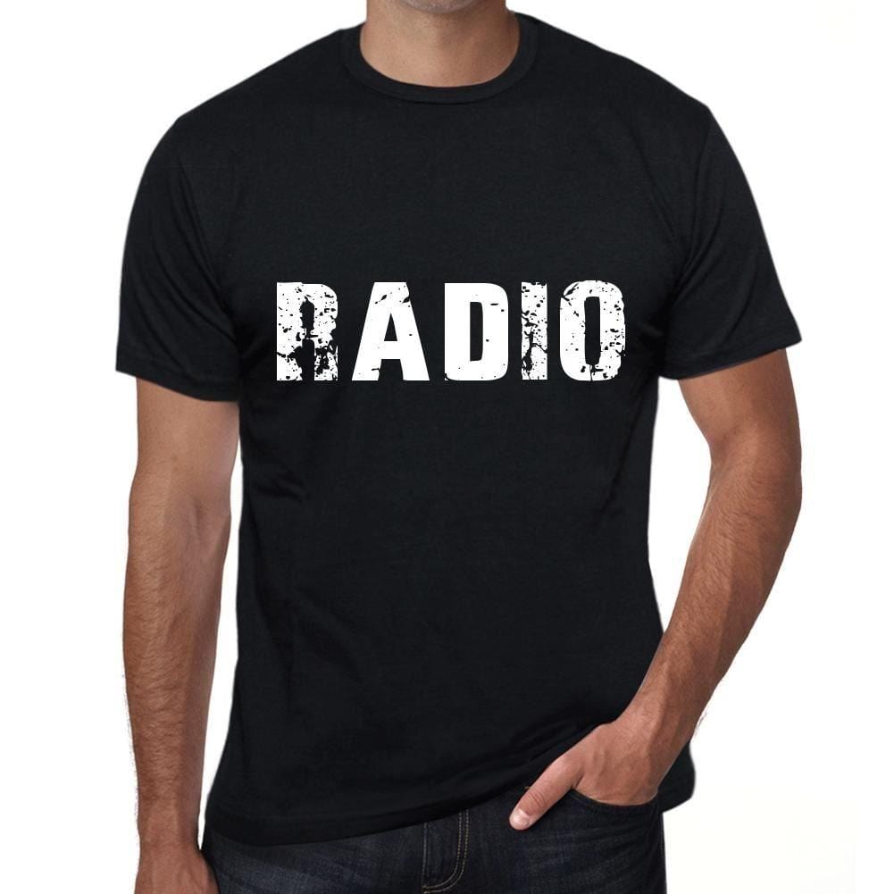 Herren T-Shirt Vintage T-Shirt Radio