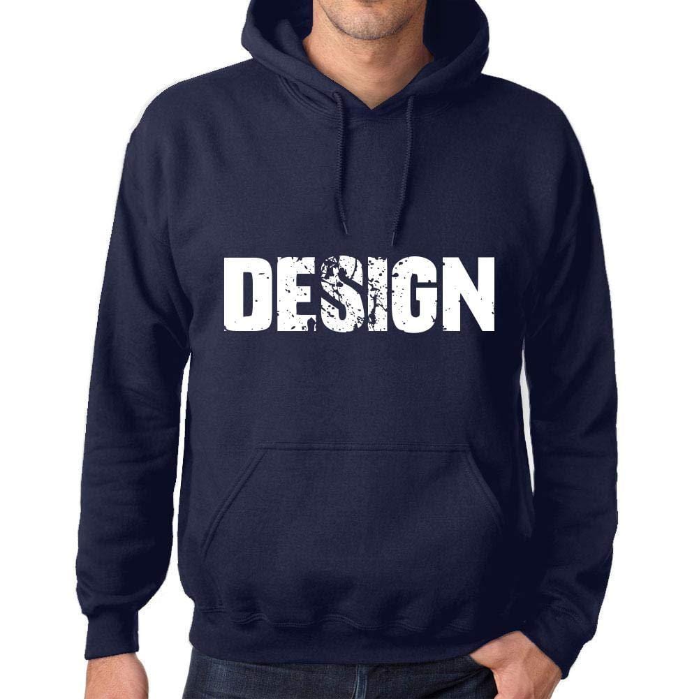 Ultrabasic Homme Femme Unisex Sweat à Capuche Hoodie Popular Words Design French Marine