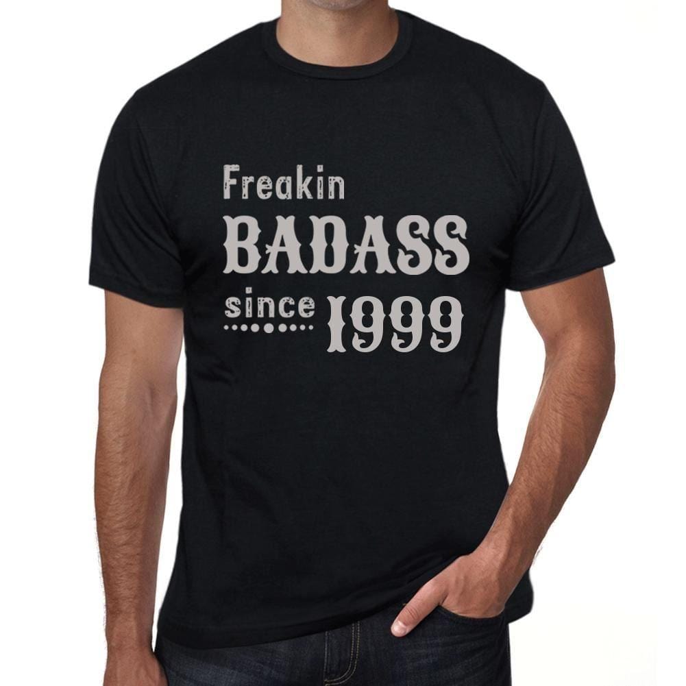 Homme Tee Vintage T Shirt Freakin Badass Since 1999