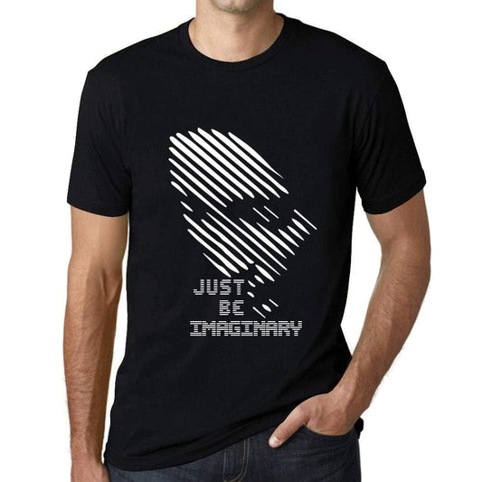 Ultrabasic - Homme T-Shirt Graphique Just be Imaginary Noir Profond