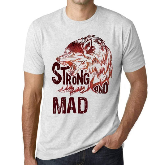 Ultrabasic Unisex T-Shirt Graphique Strong Wolf und Stormy Naturel