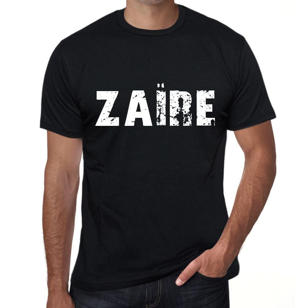 Herren-T-Shirt mit grafischem Aufdruck, Vintage-T-Shirt, Zaïre