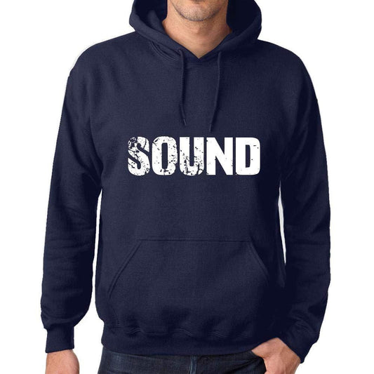 Ultrabasic Homme Femme Unisex Sweat à Capuche Hoodie Popular Words Sound French Marine