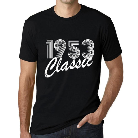 Ultrabasic - Homme T-Shirt Graphique Years Lines Classic 1953 Noir Profond