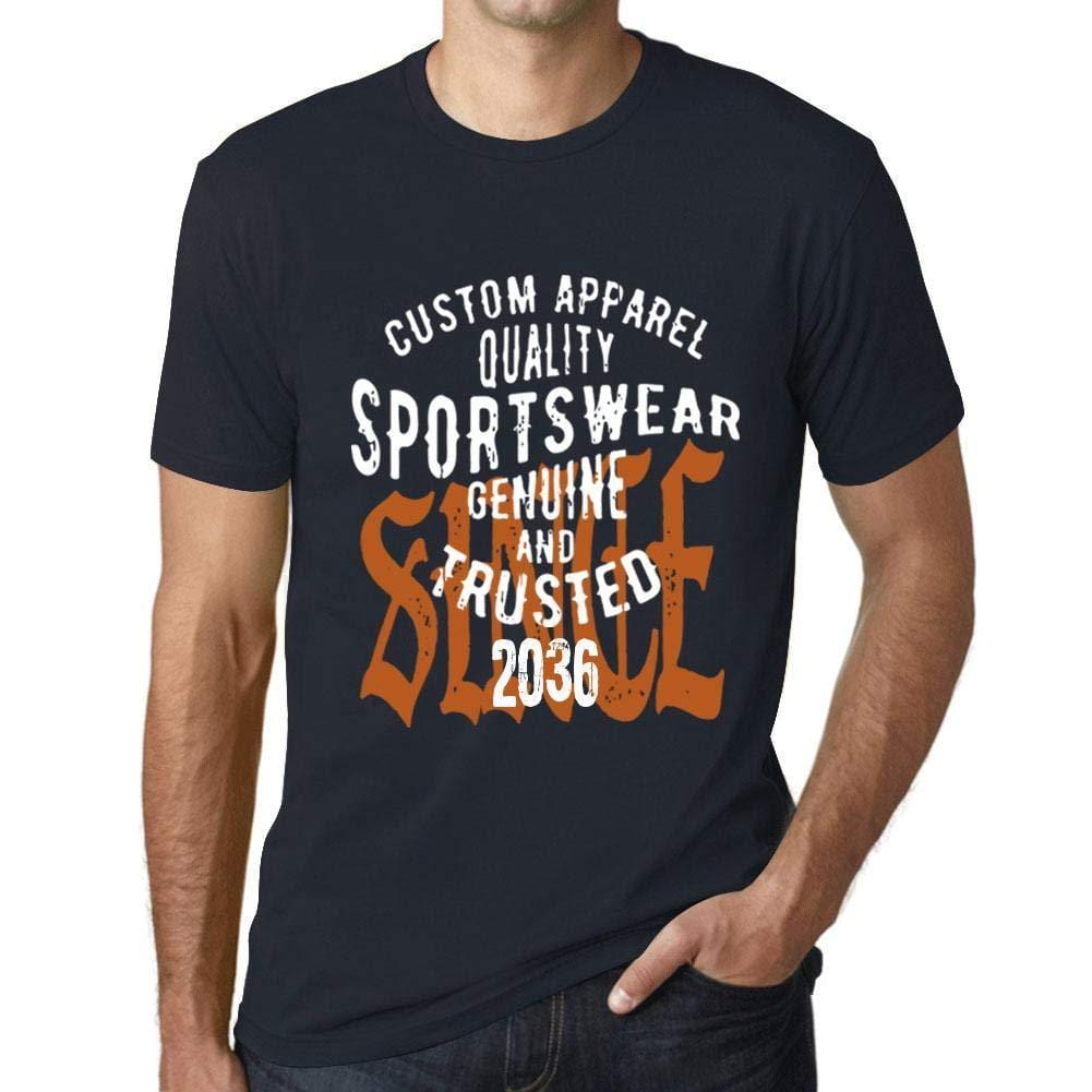 Ultrabasic - Homme T-Shirt Graphique Sportswear Depuis 2036 Marine