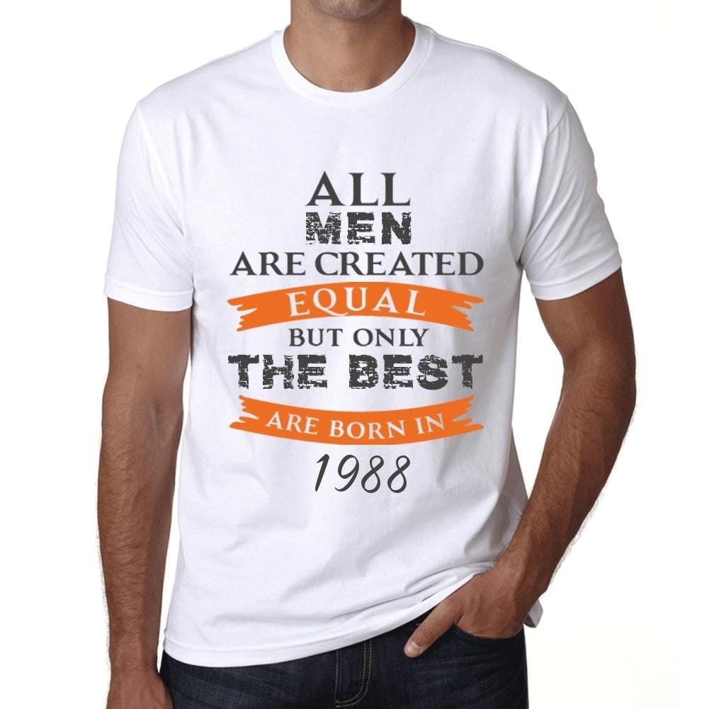 Homme Tee Vintage T Shirt 1988, Only The Best are Born in 1988