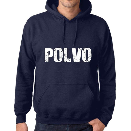 Ultrabasic Homme Femme Unisex Sweat à Capuche Hoodie Popular Words POLVO French Marine