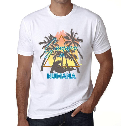 Men’s <span>Graphic</span> T-Shirt Summer Triangle Numana White - ULTRABASIC
