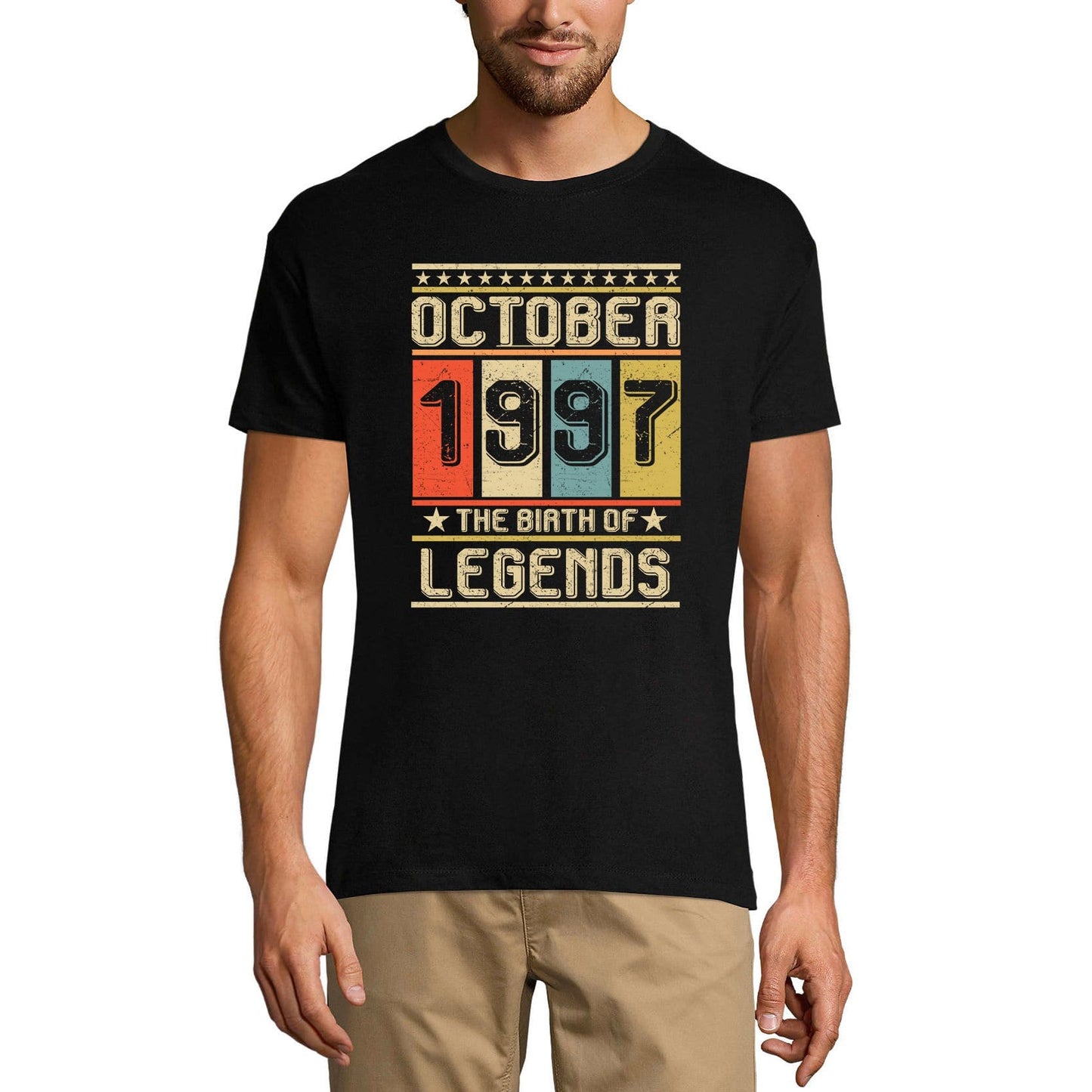 ULTRABASIC Herren Vintage T-Shirt Oktober 1997 die Geburt der Legenden – 24 Jahre alt – Geschenk zum 24. Geburtstag T-Shirt