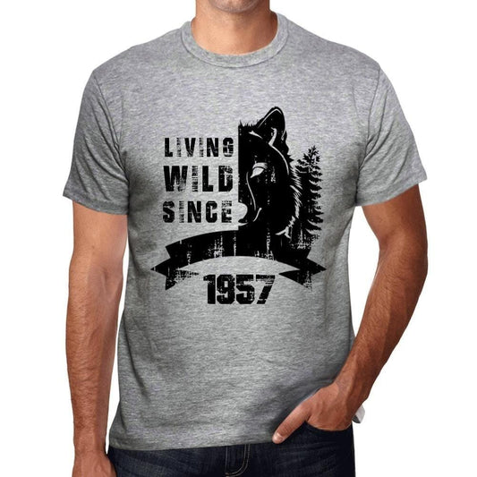 Homme Tee Vintage T-Shirt 1957, Living Wild Since 1957