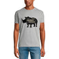 ULTRABASIC Herren T-Shirt The Wild Rhino Power – Nashorn-Dinosaurier-Shirt für Männer