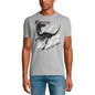 ULTRABASIC Herren-Grafik-T-Shirt Raptor Veloz – Midnight Nightmare Shirt für Männer