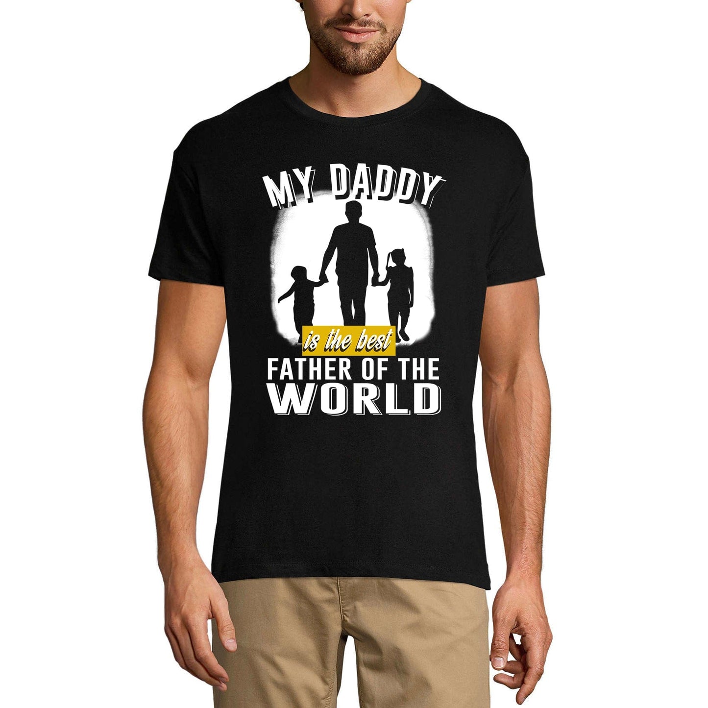 ULTRABASIC Herren-T-Shirt „My Daddy is the Best Father of the World“-T-Shirt